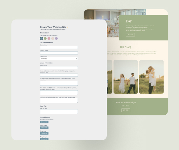 Wedding project image